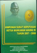 HIMPUNAN SURAT KEPUTUSAN KETUA MARI TAHUN 2007-2008 TAHUN 2009