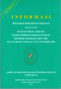INFORMASI PERATURAN PERUNDANG-UNDANGAN TENTANG PUTUSAN SIDANG TAHUNAN MPR RI 2001-2002