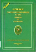 INFORMASI PERATURAN PERUNDANG-UNDANGAN TENTANG NARKOTIKA DAN PSIKOTROPIKA TAHUN 2004