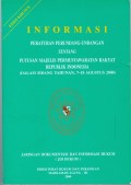 INFORMASI PERATURAN PERUNDANG-UNDANGAN TENTANG PUTUSAN MPR RI 2000